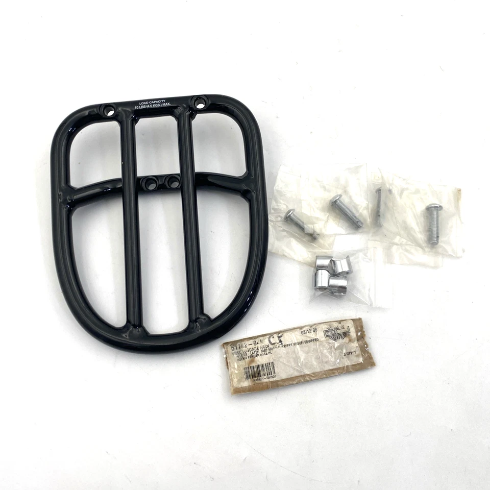 Оригинальный черный багажник на заднее крыло Harley 51142-04A 02-11 VRSC VROD - Изображение 1 из 4