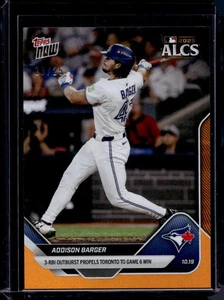 2025 Topps Now #885 Addison Barger Orange Foil #d /25 - Picture 1 of 2