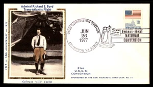 Mayfairstamps US 1977 Adm Richard E Byrd and Plane Cover aat_50939 - Picture 1 of 2