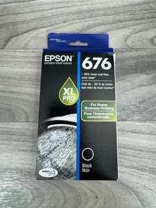 CARTUCCIA INCHIOSTRO ORIGINALE EPSON 676 XL PRO T676XL120 NERO AUTENTICA ORIGINALE OEM - Foto 1 di 2