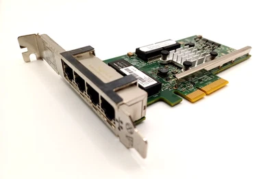 HP 331T 4-Port 1GbE PCI-E Network Adapter Card PN: 649871-001 647592-001 - Image 1 of 4