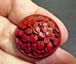 Vintage Embossed Leather Picture Button - Horse Head (4889) - Picture 1 of 4