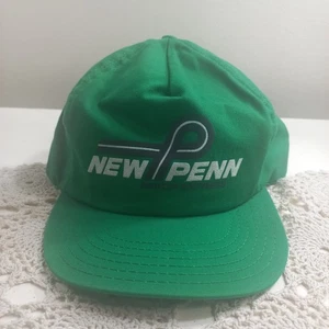 Vintage USA MADE Puffy New Penn Motor Express Trucker Hat Snapback Cap Clean - Picture 1 of 9