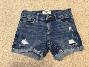 Girls Abercrombie Kids Midi Jean Shorts 11/12 - Picture 1 of 5
