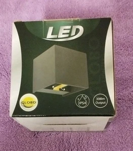 Globo LED Außenwandleuchte Anthrazit IP54 2x3W - Bild 1 von 2