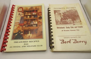 Lot Vtg 80s RARE COOKBOOK Midwest Cooking Kansas City Welfare Club Berl Berry - Picture 1 of 20