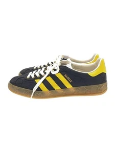 GUCCI US 8 GAZELLE low cut sneakers 26cm black Canvas IE2264 - Picture 1 of 5