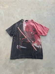 Vintage Star Wars Darth Maul T-Shirt Vintage 90s AOP Men Size M - Picture 1 of 9