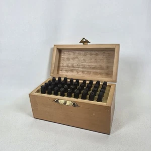 1/8" ALPHABET AND NUMBER PUNCH SET PUNCHES STAMPS - Picture 1 of 9