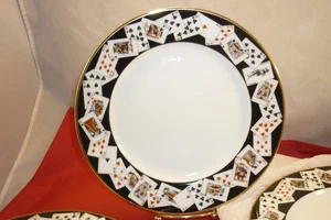 Tiffany & Co. 4  Bread plates  Poker Playing Cards Mint - Picture 1 of 7