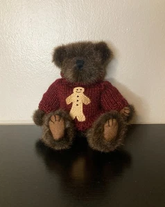 Vintage Boyds Bears Ginger Snap (#91523) - Gingerbread Sweater Christmas Bear - Picture 1 of 9