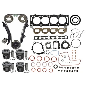 Cylinder Head Gaskets Piston Set Timing Chain Kit For Land Rover 2.2L TD4 224DT - Picture 1 of 10