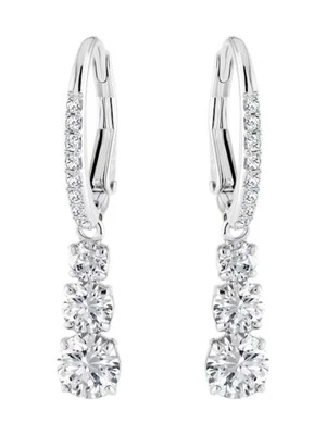 Swarovski 5416155 Stilla Attract Trilogy Drop Pierced Earrings MSRP $119 - Image 1 of 4