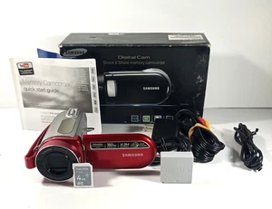 Samsung SC-MX20R Camcorder Red HDMI tested working SD Card In Box - Picture 1 of 17