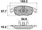 Nap Front Brake Pads For Citroen Berlingo Bluehdi 100 1.6 May 2015 To Aug 2019