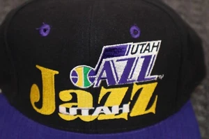 Gorra de colección Utah Jazz The Game Snap Back logotipo cepillado serie limitada negra - Imagen 1 de 14
