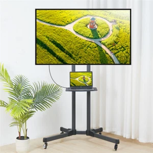 Wisfor Mobile Floor TV Stand for 32- 70" LCD LED Mount Trolley Monitor Holder - Picture 1 of 12