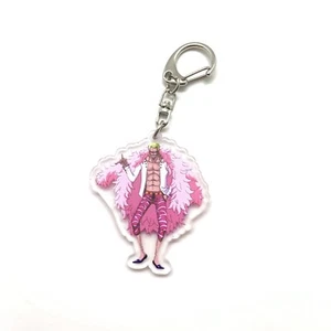 One Piece Donquixote Doflamingo Keychain Keyring Anime Manga Otaku Gift - Picture 1 of 4