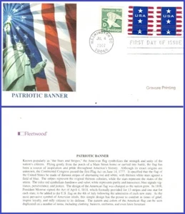 USA5 #4158 U/A FLEETWOOD FDC STR2 Patriotic Banner Presort Standard - Picture 1 of 1