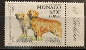 Monaco, dogs,S.C#2155 S.C.V. $3,MNH, complete set of 1 as issued in 2000 - Picture 1 of 1