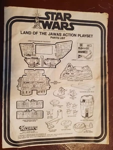 Star Wars Kenner Land Of The Jawas Action Playset Instructions Parts List 1979 - Picture 1 of 5