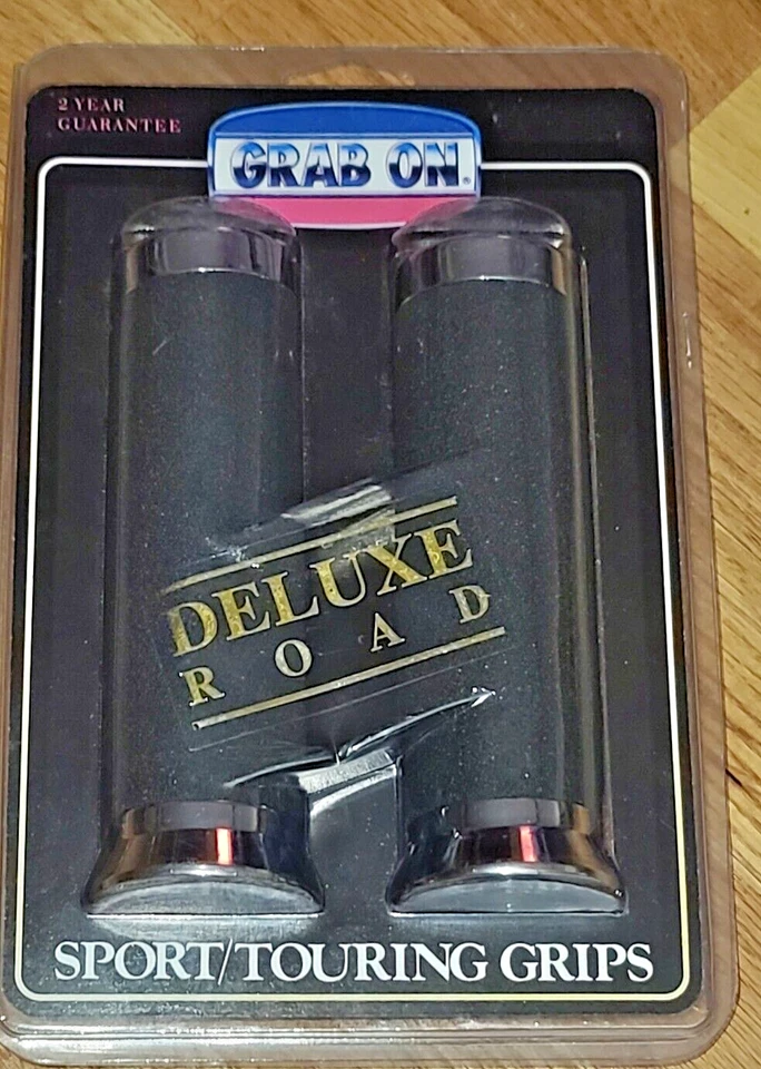 Empuñaduras deportivas/de turismo 6" x 1" barra nuevas NOS paquete de carretera de lujo Foto 1 de 1