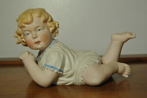 Sculpture statue figurine porcelaine bébé biscuit porcelaine allemande 4