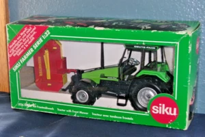 Siku Farmer 3156 Agroxtra 6.07 Tractor 1:32 Scale w/Deutz Fahr Front Mower NOS - Picture 1 of 7