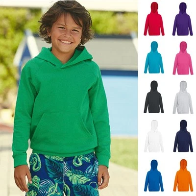 Fruit of the loom Kinder Kapuzenpullover Hoodie Kapuzensweatshirt Lightweight