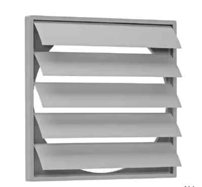 LTH-HANSE Grille de Ventilation Intempéries Clapet à Lamelles Échappement - Ø 100 – 400mm