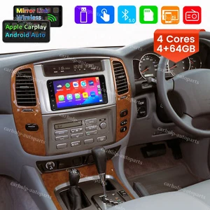 For Toyota Land Cruiser 100 Series 1998-2007 CarPlay Android 15 Radio GPS 4+64GB - Picture 1 of 15