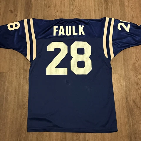 Champion Indianapolis Colts Marshall Faulk Football Jersey 48 XL NFL 90s Vintage Cover