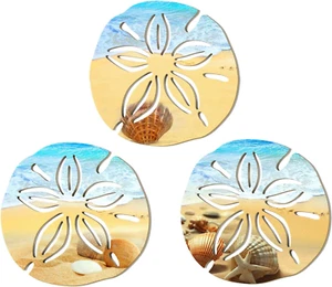 3 Pieces Summer Home Decor Beach Wall Decor for Bathroom Cool Coastal Style Wall - Picture 1 of 8
