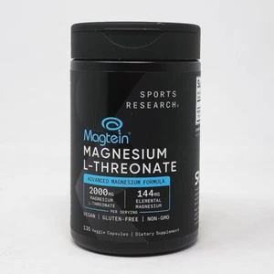 Sports Research Magtein magnesio L-treonato 2000 mg senza glutine vegano 135 conteggi - Foto 1 di 3