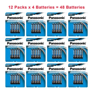 Paquete de 48 baterías Panasonic AAA súper pesadas carbono zinc al por menor EE. UU. - Imagen 1 de 4