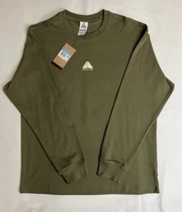 Nike All Condition Gear ACG Men's Long Sleeve T-Shirt Sz M Dark Green DR7753-222 - Picture 1 of 3