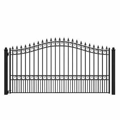 ALEKO London Style Garden Steel Single Swing 12' Driveway Gate - Image 1 of 4