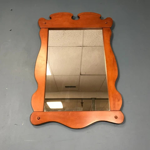 Vintage Maple Mirror Cover