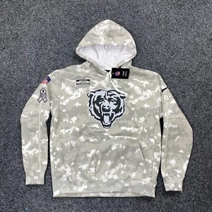Nike Chicago Bears 2024 Salute To Service Pullover Fleece Hoodie Camo Siz Medium - Picture 1 of 9