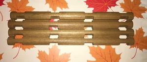 Lincoln Logs 4  pieces . Full  Round.  4 notch  Brown colour - Picture 1 of 2