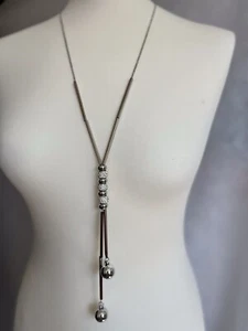 Collar de colección de tubo largo con cuentas mixtas y diamante - Imagen 1 de 10