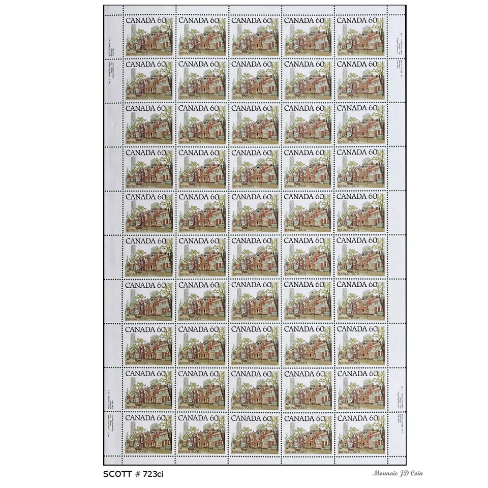 1982 Canada #723ci Mint Sheet of 50 Ontario Street - Image 1 of 1