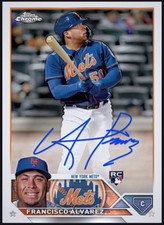 2023 Topps Chrome Rookie Autograph RARE MLB - FRANCISCO ALVAREZ RC Digital Card