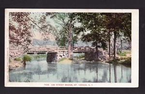 c1903 Oak Street Bridge Mt. Vernon New York postcard - Picture 1 of 2