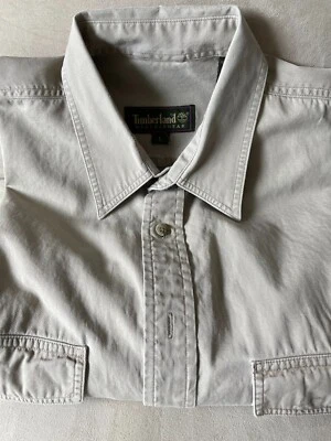 Camisa Timberland Casting/Adventure LS Algodón-Sarga Grande Usada en Excelente Condición Foto 1 de 4