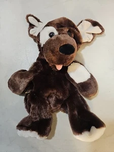 Build a Bear Cachorro de Azúcar Marrón Oscuro 13" Peluche SIN RELLENO NUEVO Cachorro Mancha Blanca Ojo - Imagen 1 de 5