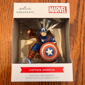 Marvel Captain America-Steve Rogers-2022 Hallmark Decorazione Natalizia -2,75" di altezza - Foto 1 di 5