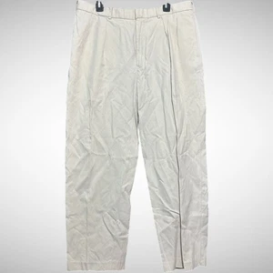 Polo Ralph Lauren pants Men’s 36 X 30 linen silk Solid beige chino flat front - Picture 1 of 8
