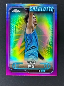 2024-25 Topps Chrome Basketball #3 LaMelo Ball Magenta Refractor - Picture 1 of 3