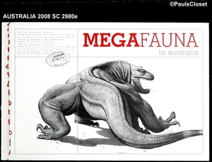 AUSTRALIA 2008 SC 2980e MEGAFAUNA 55¢ (12) $1.10 (6) MNH OG VERY FINE - Picture 1 of 10